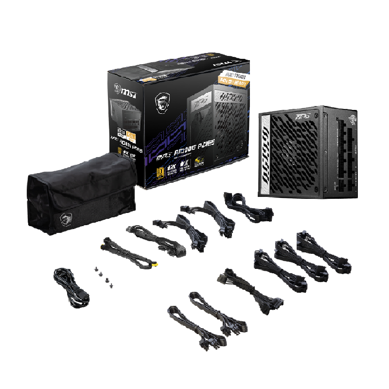 PSU MSI MPG A1000G 80+ GOLD FULL MODULAR PCIE-5